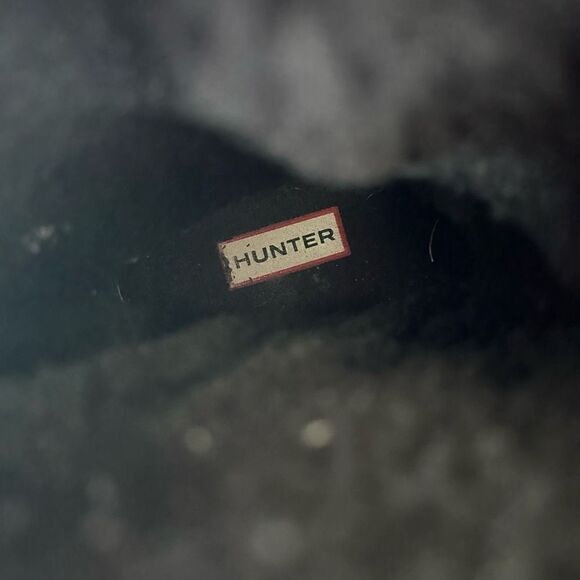 Hunter Women’s Black Original Patent Leather Shearling Lined Lace-up Boot - Picture 10 of 10